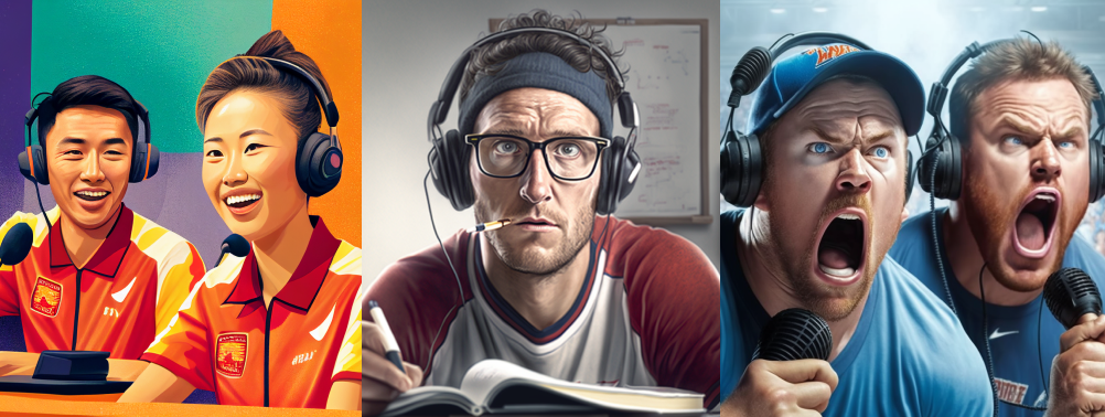 A variety og sport fans